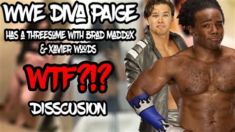 paige wee porn|Paige WWE interracial threesome Xavier Woods Brad Maddox